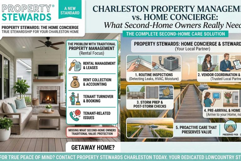 Charleston Property Management vs. Home Concierge: What Second-Home Owners Really Need