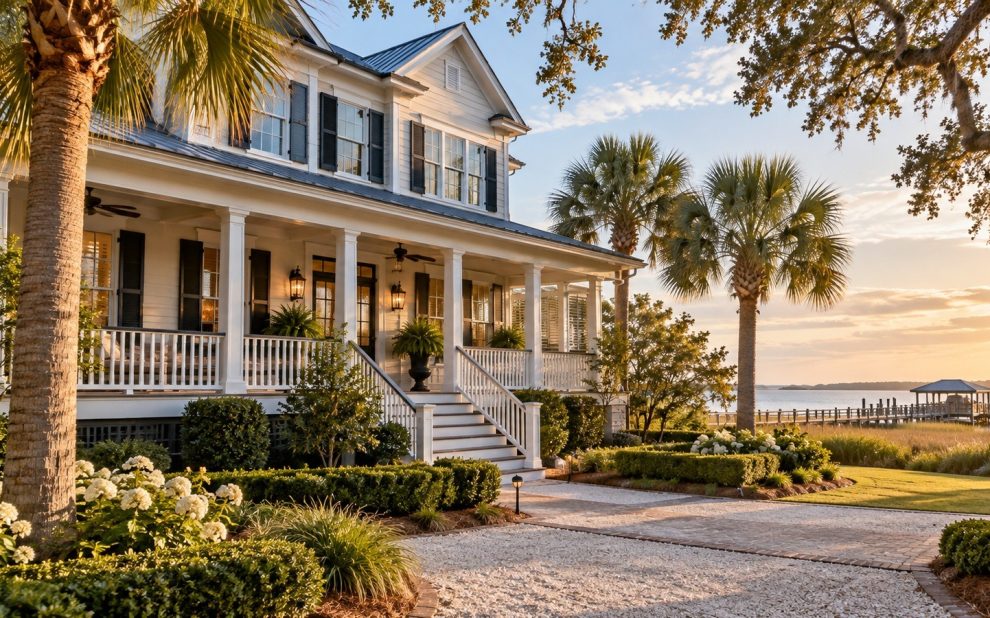 Coastal Home Condition Checks What Charleston Owners Need Monitored Between Visits Charleston Lowcountry coastal home illustrating routine exterior and property condition checks between owner visits.