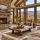 Clean upscale Northeast Georgia mountain home living room prepared for getaway homeowners returning between visits.