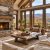 Clean upscale Northeast Georgia mountain home living room prepared for getaway homeowners returning between visits.