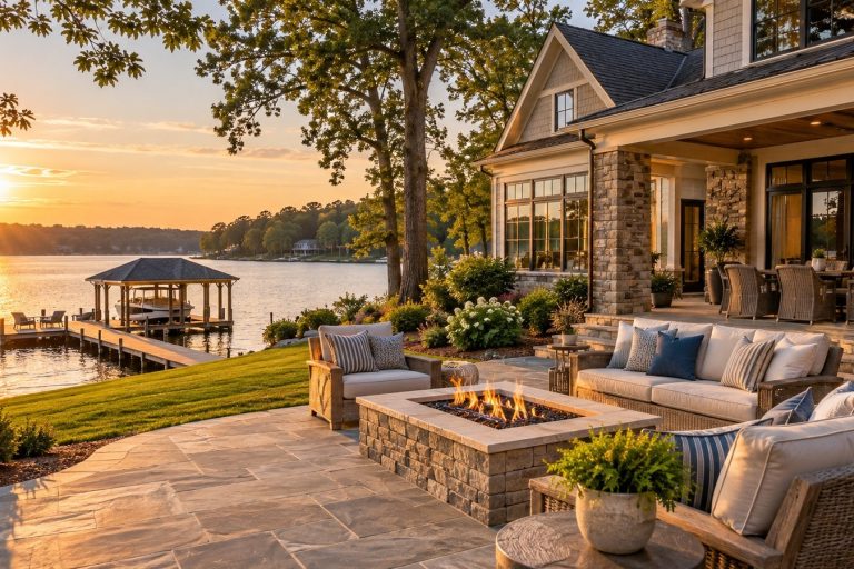 Lake Oconee waterfront home and outdoor living areas prepared for a clean and guest-ready lake weekend.