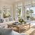 Bright Charleston coastal home living room cleaned and prepared for owners and guests arriving between visits.