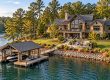 Lake Oconee waterfront home and dock illustrating routine lake home checkups of the house and outdoor areas.